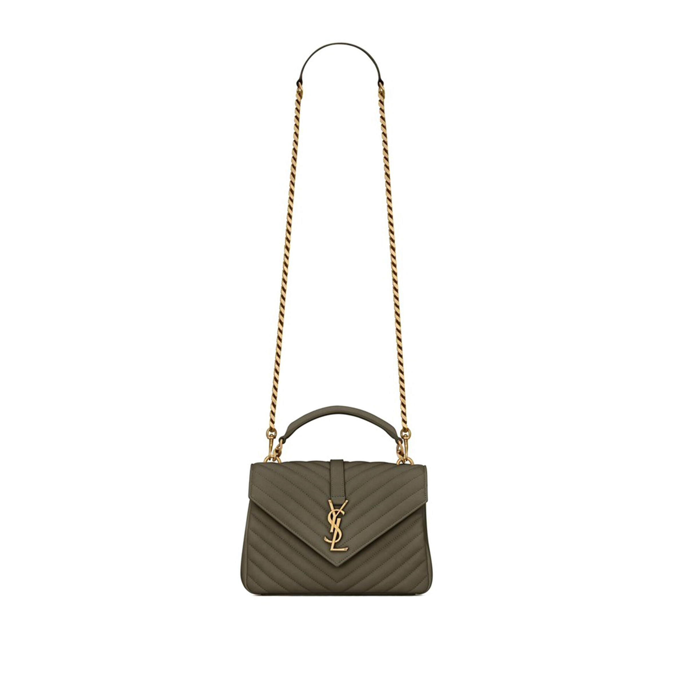 YSL COLLEGE MEDIUM IN QUILTED LEATHER 600279BRM071229 (24*17*6.5cm)